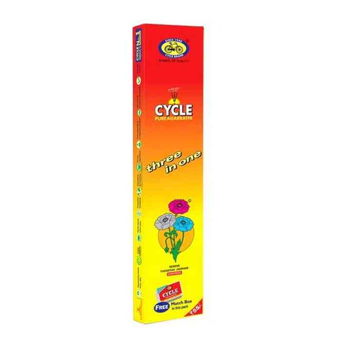 Cycle Three In One Agarbatti (88 gm + 1 match box free)